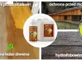 Impregnat Nano-Bau odżywia drewno, chroni przed brudem i mchami, tworząc hydrofobową powłokę.