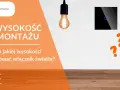 Pytanie o prawidłową wysokość montażu włącznika światła. Miarka i znaki zapytania sugerują, że szukamy odpowiedzi.