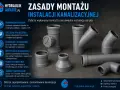 Elementy instalacji kanalizacyjnej z PVC: rury, kolanka, trójniki i rewizje. Poradnik montażu.