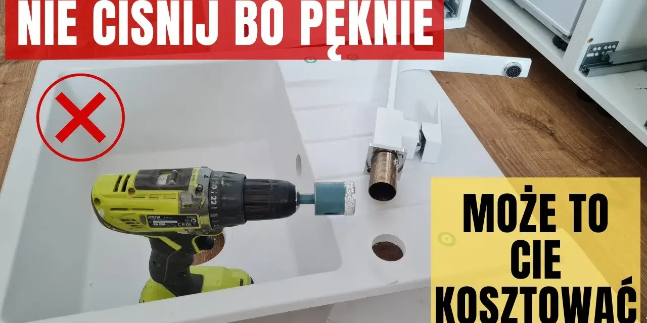 Jak wyciąć otwór w blacie pod zlew granitowy bez błędów i uszkodzeń