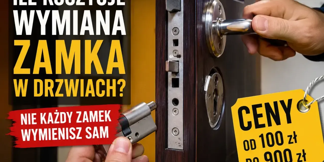 Ile kosztuje wymiana zamka w drzwiach? Ceny od 100 do 900 zł. Nie każdy zamek wymienisz sam.