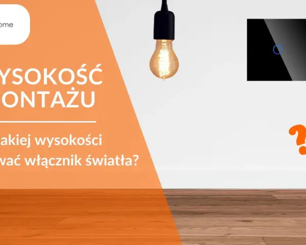 Pytanie o prawidłową wysokość montażu włącznika światła. Miarka i znaki zapytania sugerują, że szukamy odpowiedzi.