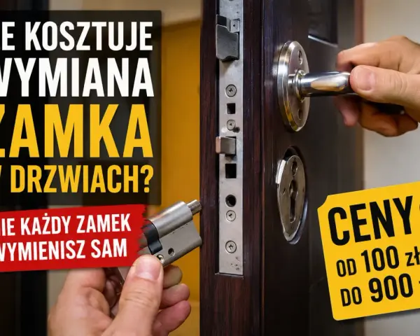 Ile kosztuje wymiana zamka w drzwiach? Ceny od 100 do 900 zł. Nie każdy zamek wymienisz sam.