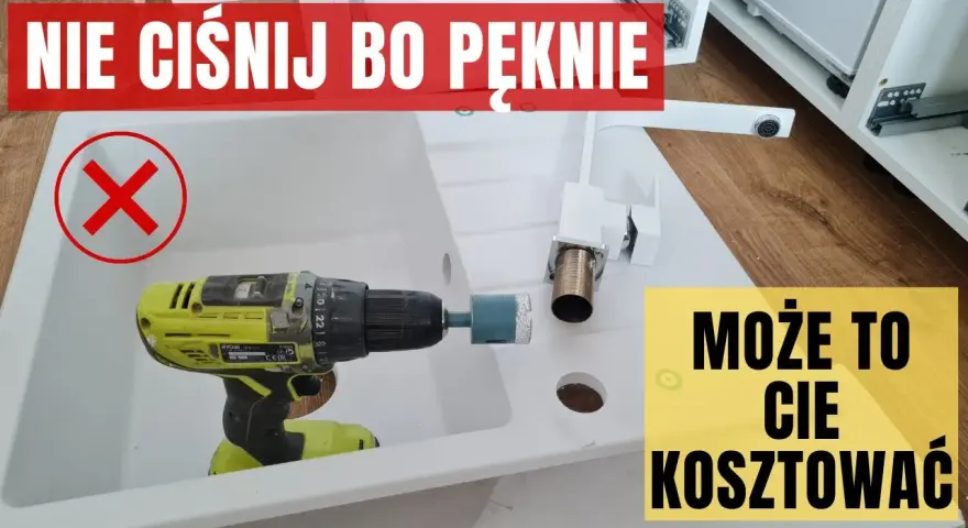 Jak wyciąć otwór w blacie pod zlew granitowy bez błędów i uszkodzeń
