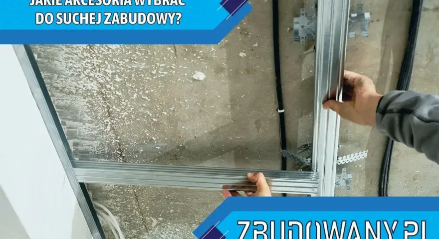 Montaż profili do sufitu podwieszanego. Wybór akcesoriów do **suchej zabudowy** to klucz do trwałej konstrukcji.