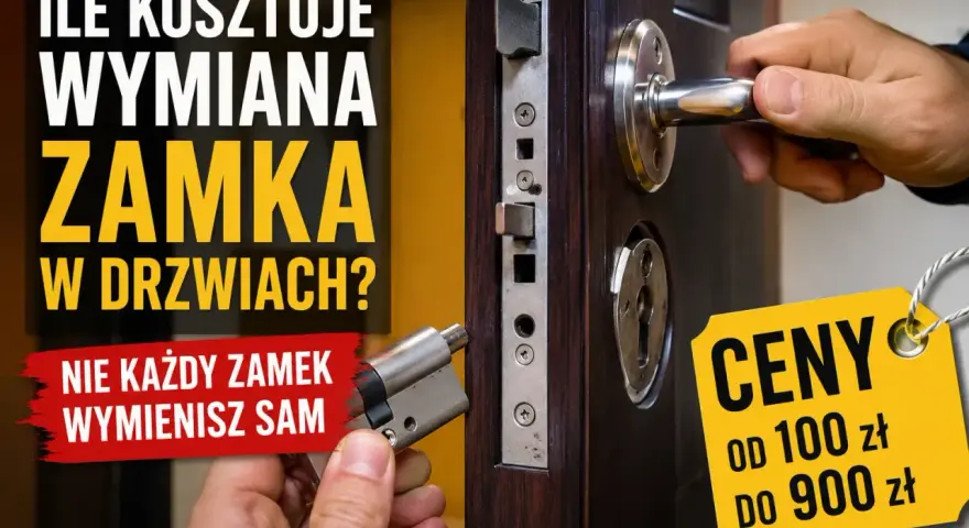 Ile kosztuje wymiana zamka w drzwiach? Ceny od 100 do 900 zł. Nie każdy zamek wymienisz sam.